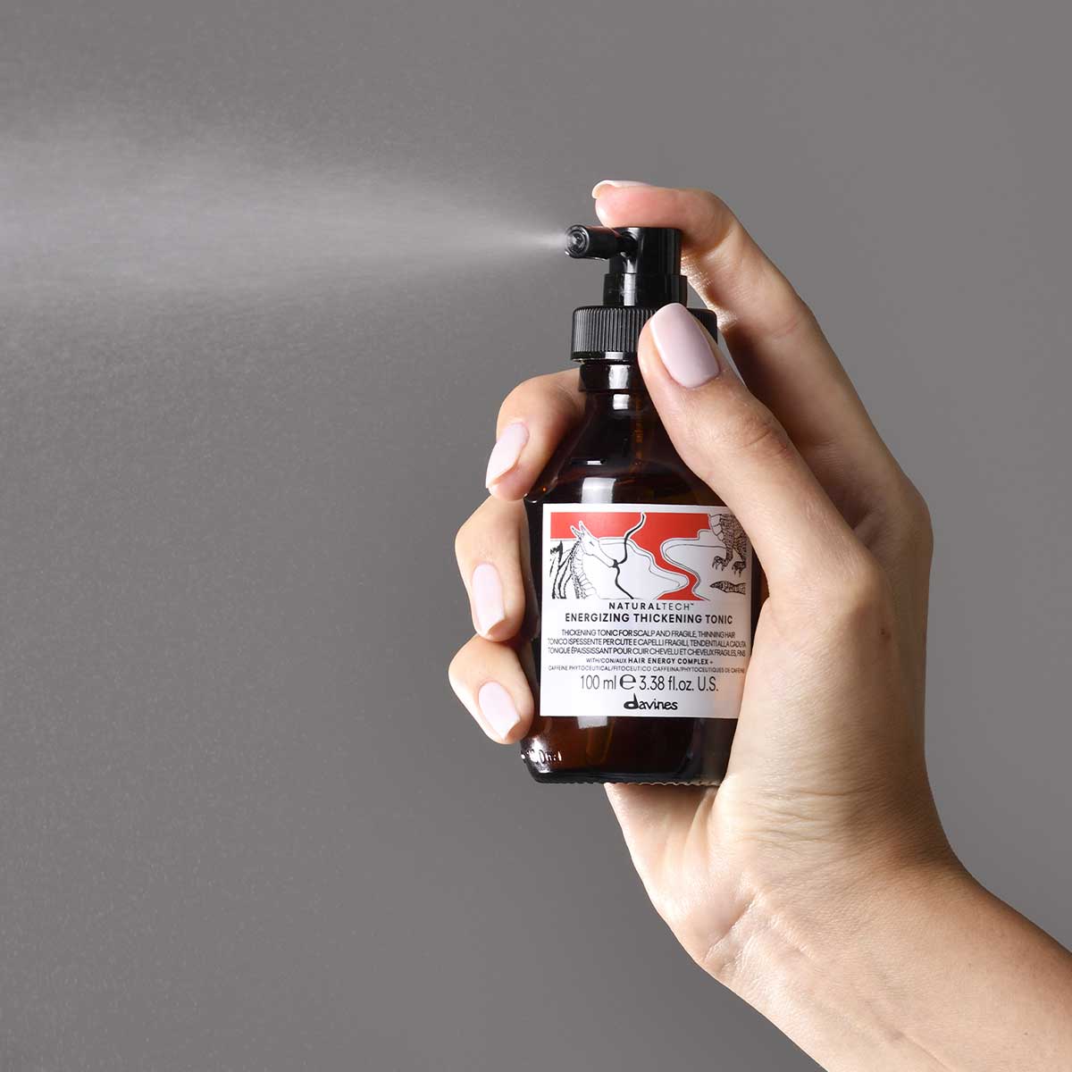 Davines ES International ENERGIZING Thickening Tonic - Tónico espesante para el cuero cabelludo y el cabello frágil, quebradizo