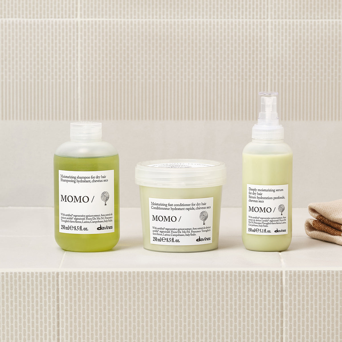 Davines ES International MOMO Shampoo - Champú hidratante para cabello seco