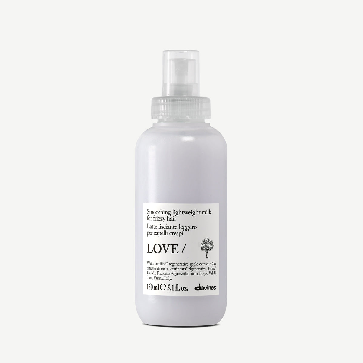 Davines ES International LOVE SMOOTHING Lightweight Milk - Leche capilar ligera anti-frizz para cabello con encrespamiento