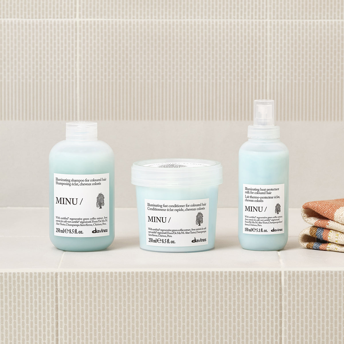Davines ES International MINU Shampoo - Champú potenciador de brillo para cabello coloreado