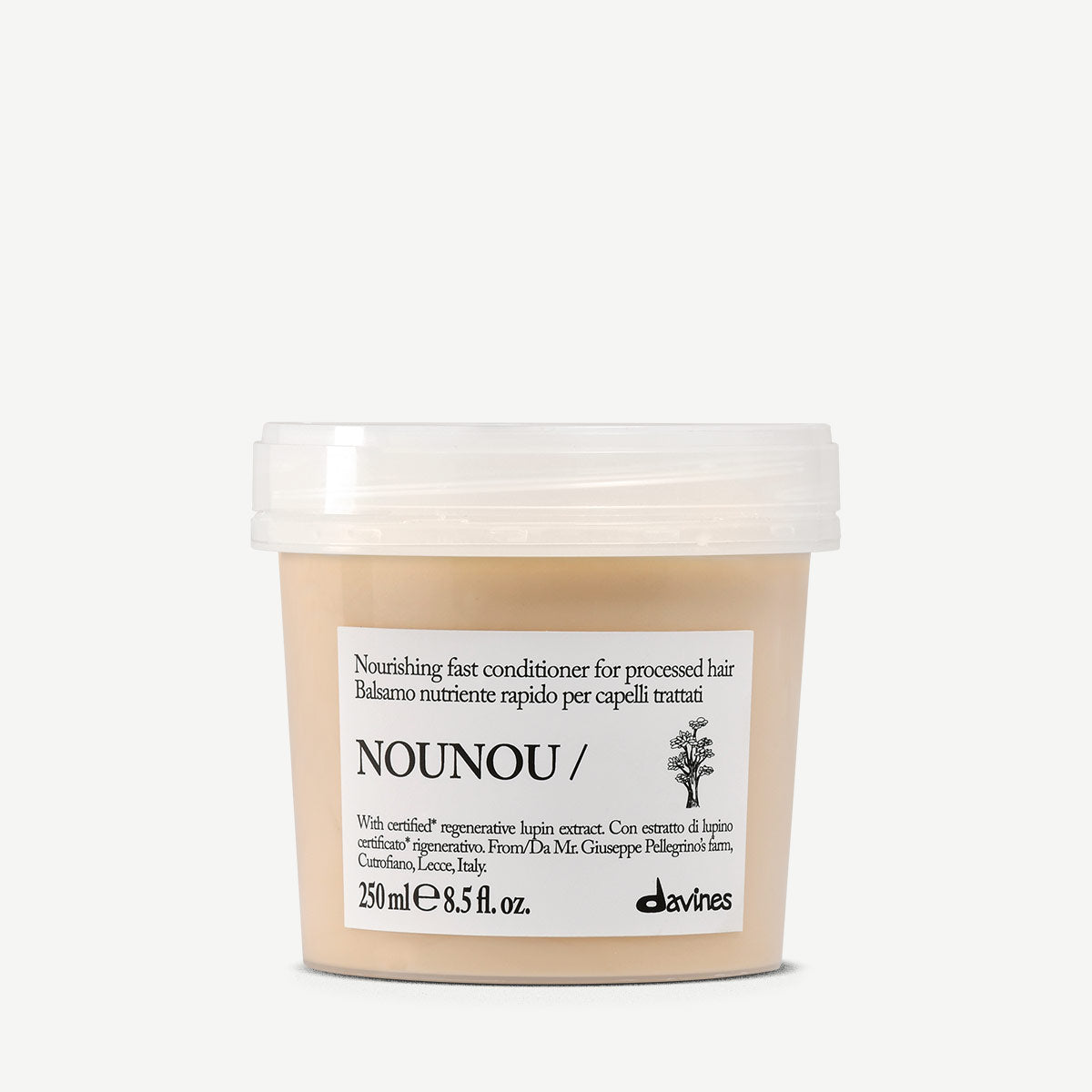 Davines ES International NOUNOU Conditioner - Acondicionador nutritivo de acción rápida para cabello tratado y quebradizo