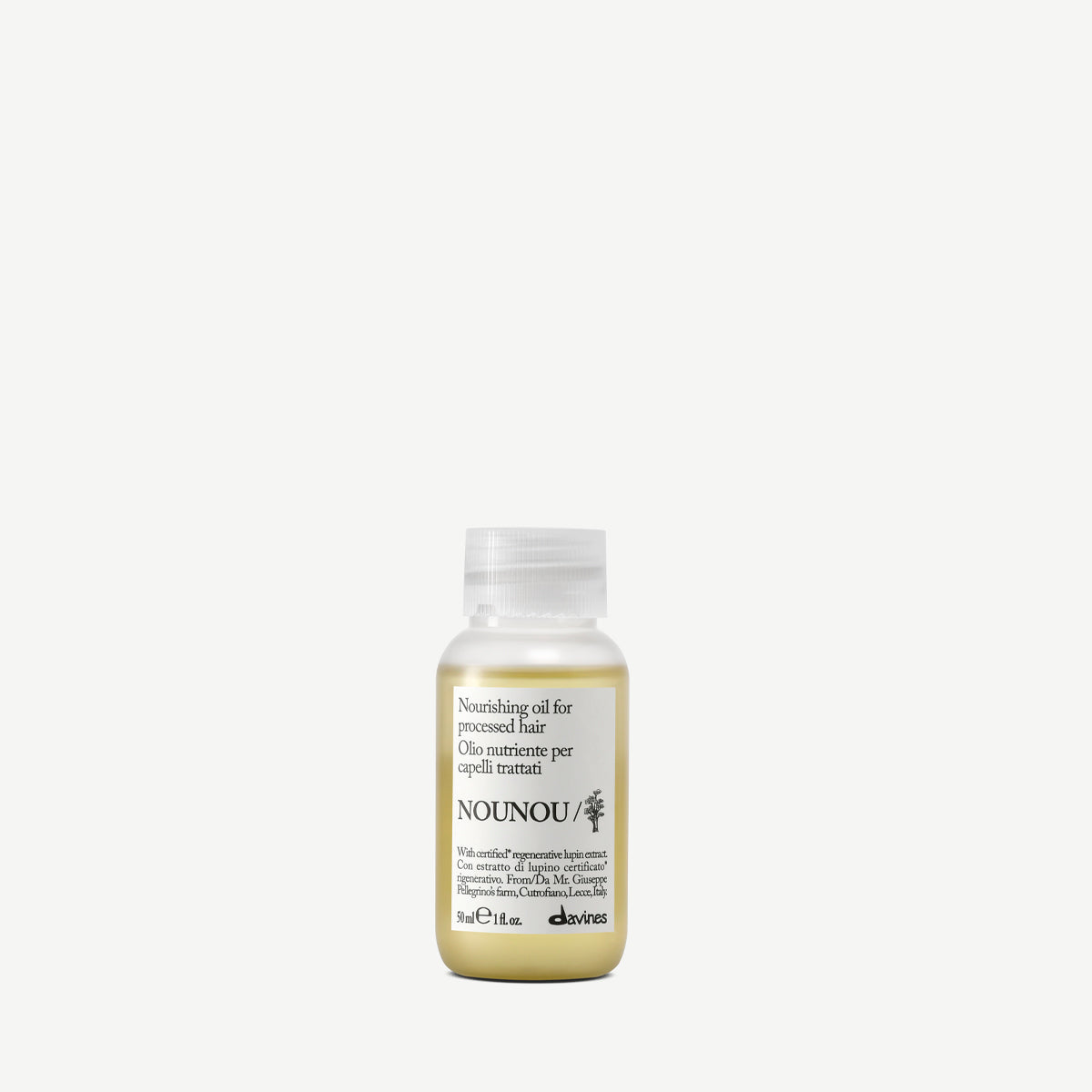 Davines ES International NOUNOU Oil - Aceite nutritivo para cabello tratado y quebradizo