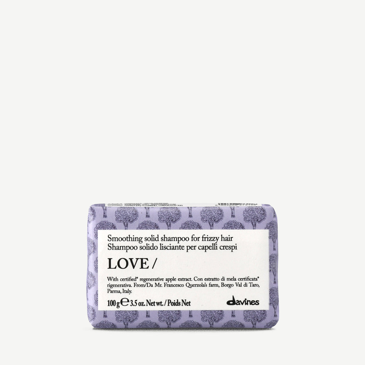 Davines ES International LOVE SMOOTHING Solid Shampoo - Champú sólido anti-frizz para cabello encrespado