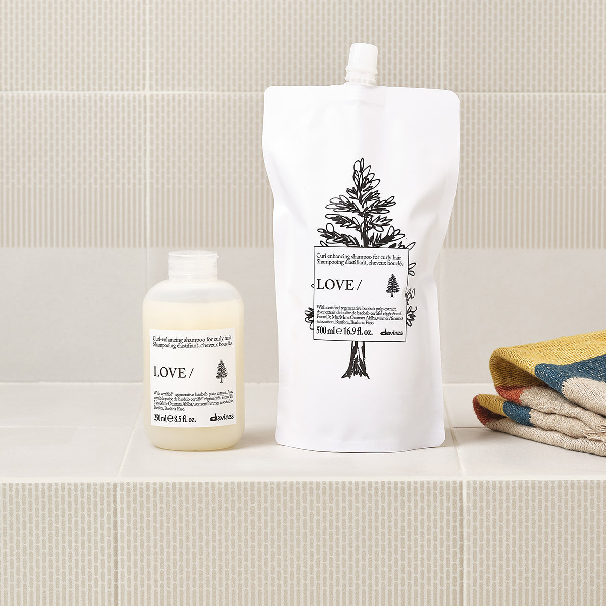 Davines ES International LOVE CURL Shampoo Refill - Recarga de champú para cabello rizado u ondulado