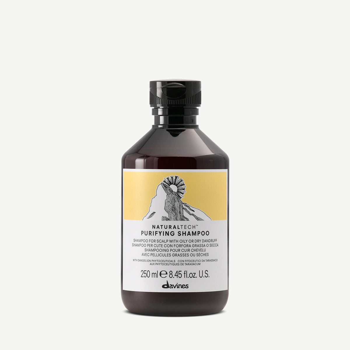 Davines ES International Purifying Shampoo - Champú purificante anti caspa para cuero cabelludo graso o seco