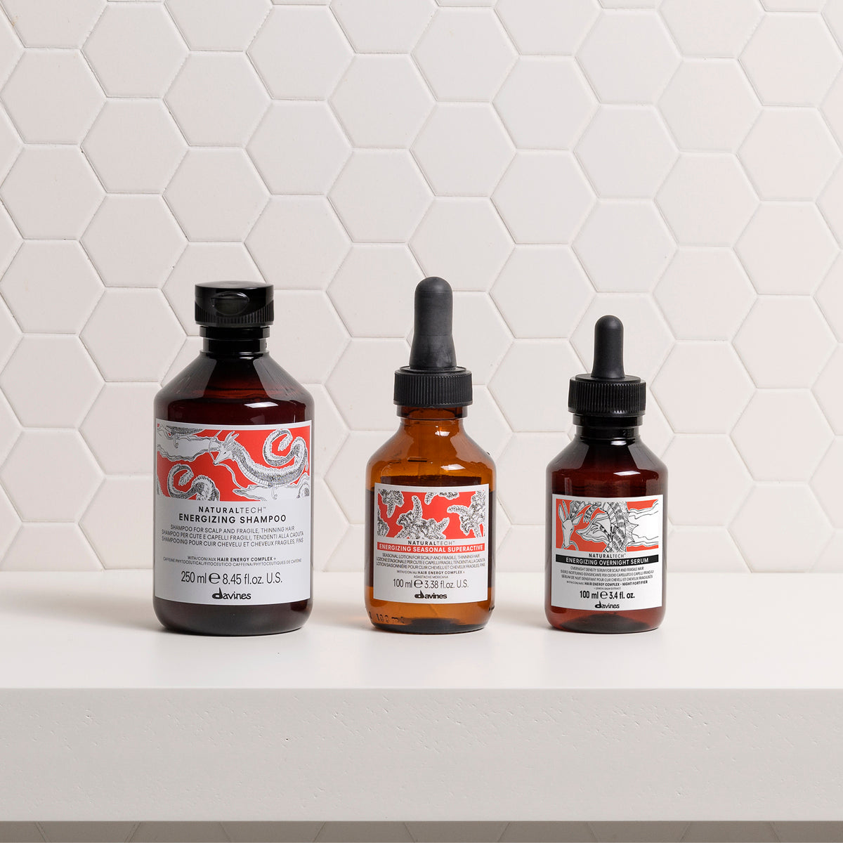 Davines ES International ENERGIZING Overnight Serum - Tratamiento nocturno sin aclarado para el cuero cabelludo y el cabello