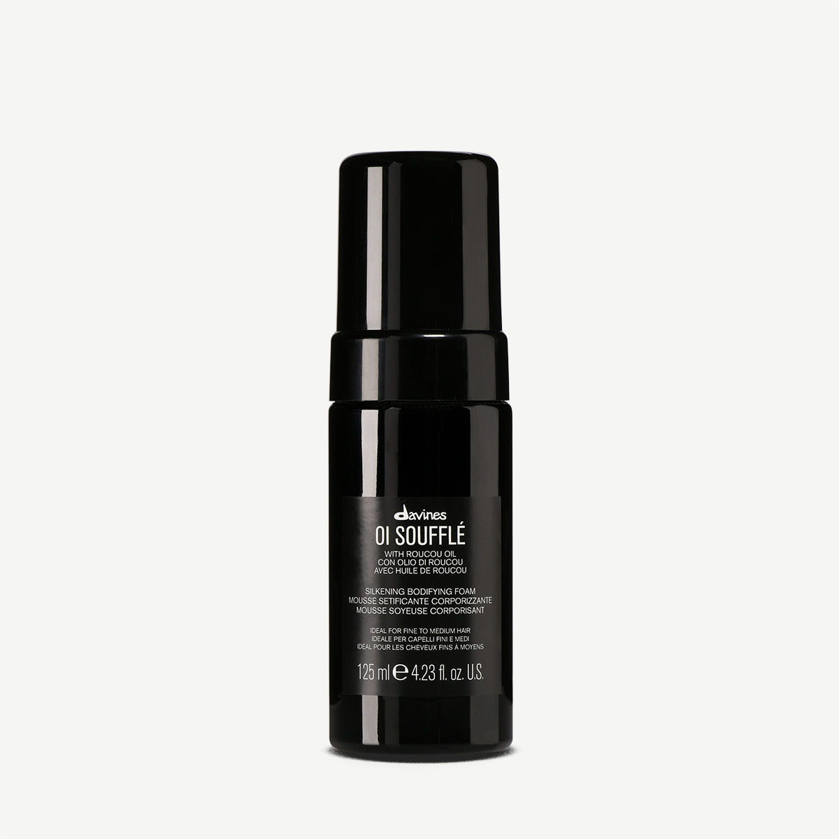 Davines ES International OI Soufflé - Espuma sin enjuague (líquido a espuma) para brillo radiante y cuerpo
