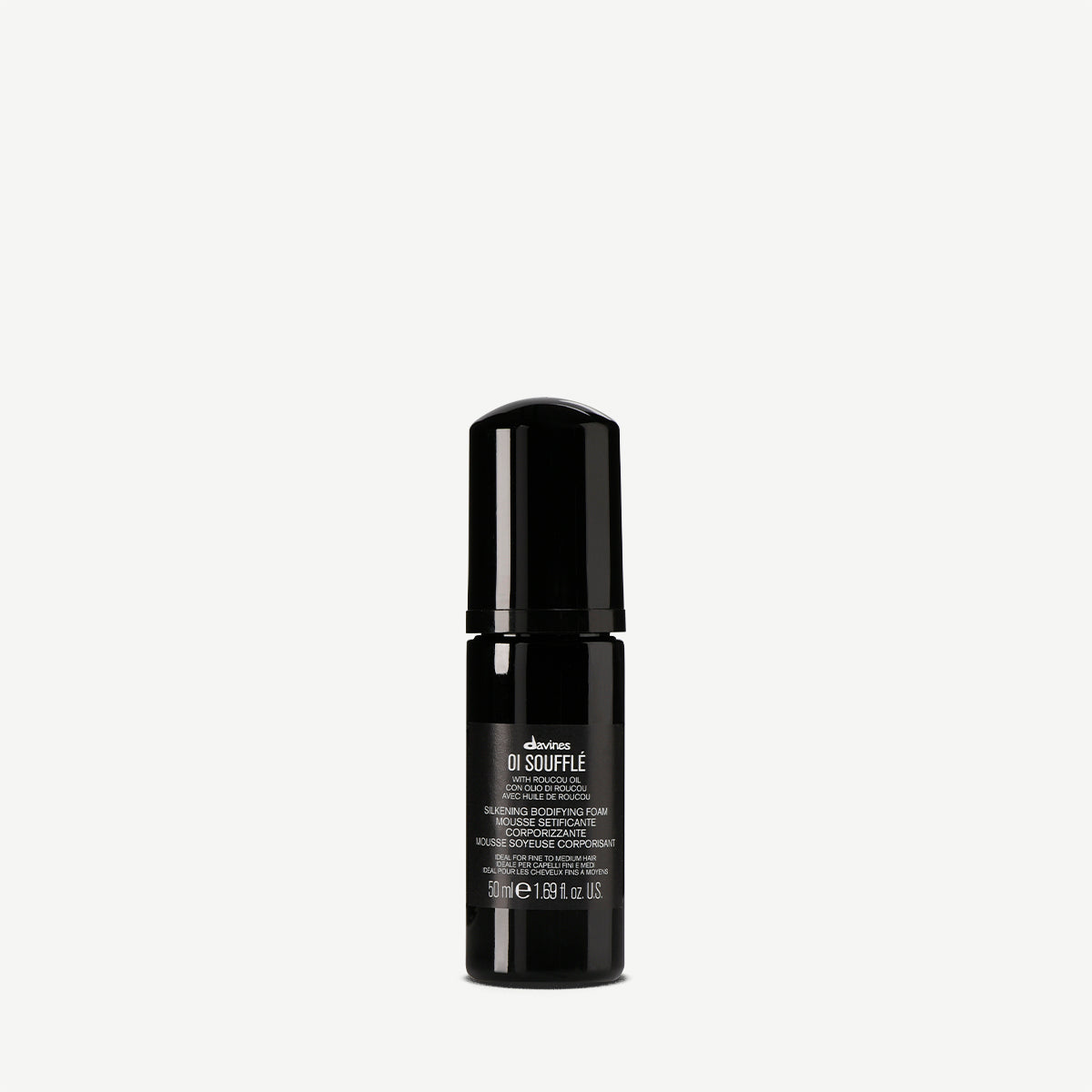 Davines ES International OI Soufflé - Espuma sin enjuague (líquido a espuma) para brillo radiante y cuerpo