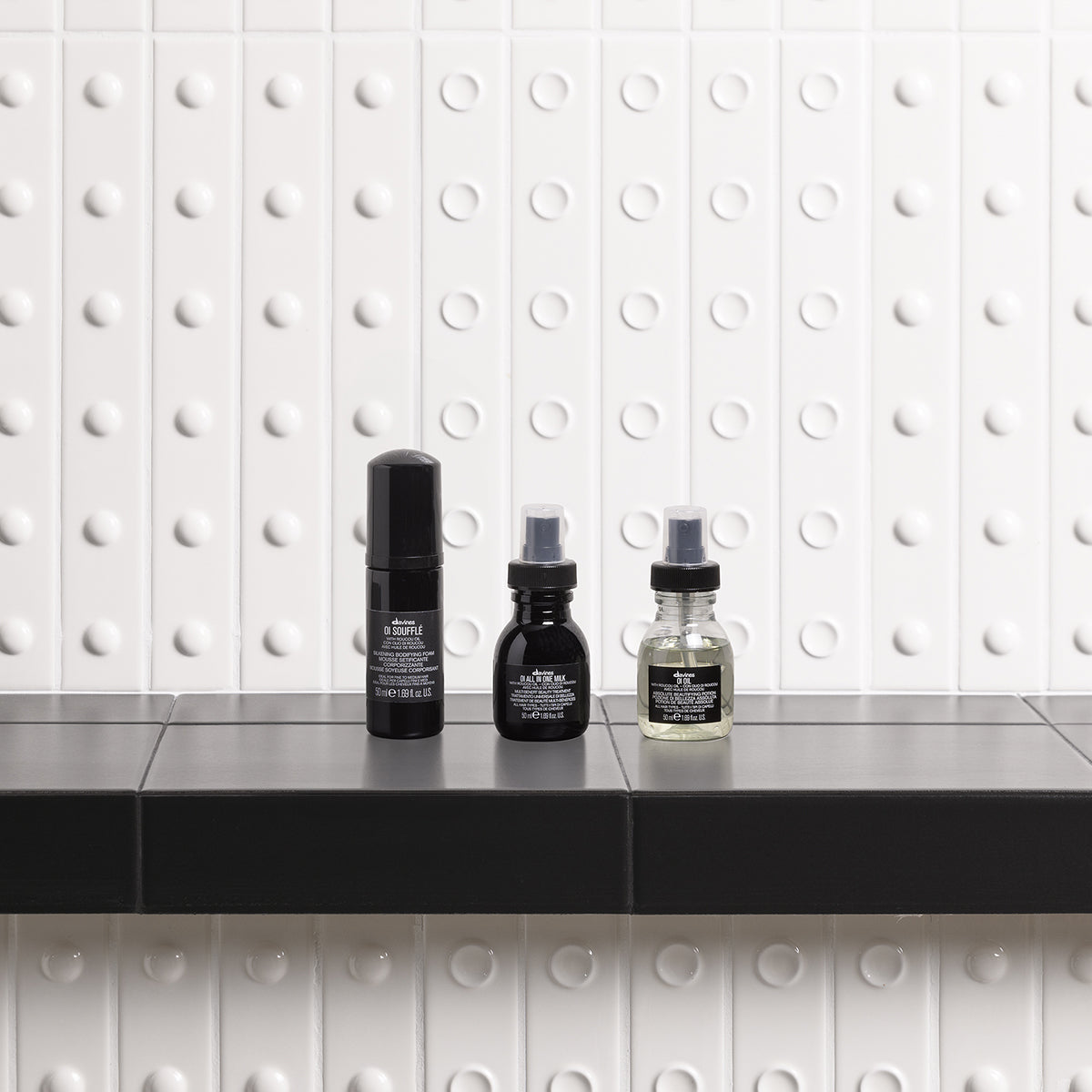 Davines ES International OI Soufflé - Espuma sin enjuague (líquido a espuma) para brillo radiante y cuerpo