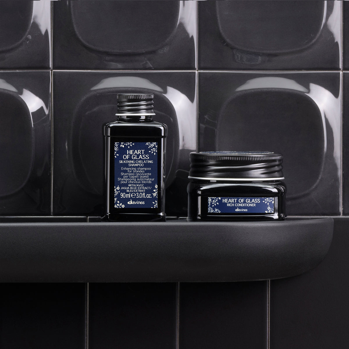 Davines ES International HEART OF GLASS Rich Conditioner - Acondicionador fortalecedor y realzador para rubios naturales o teñidos