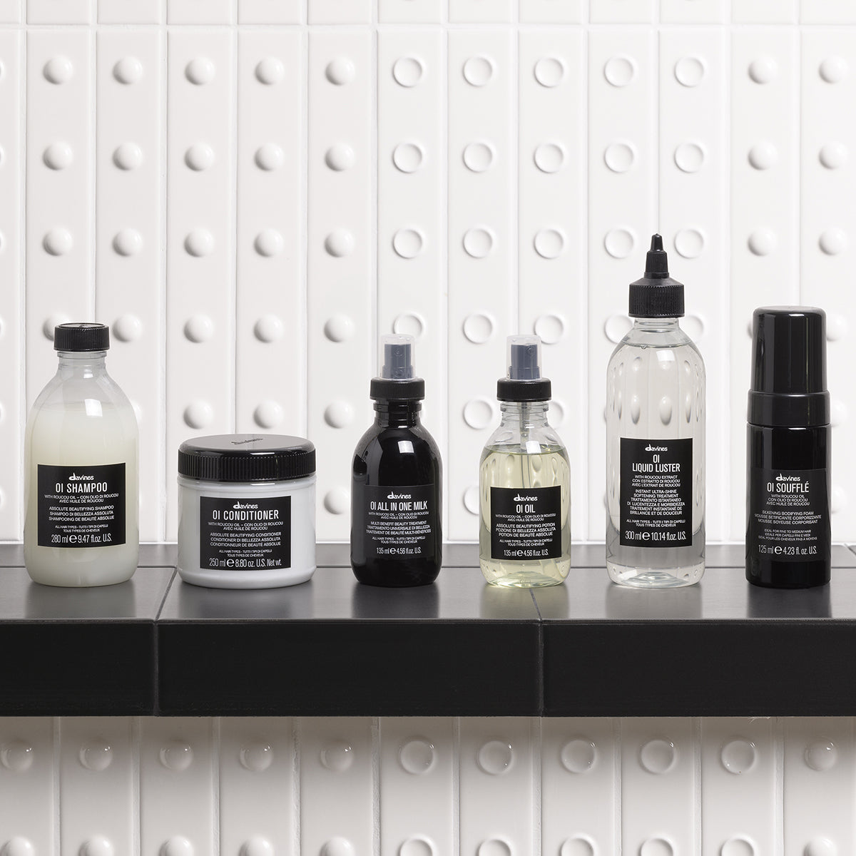 Davines ES International OI Shampoo - Champú suave de uso diario para un cabello brillante y aterciopelado