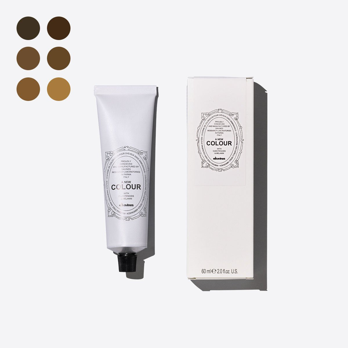 Browns <span>Tinte permanente en crema sin amoníaco, con carotenoides y melanina que aportan una fuerte acción antioxidante. Ideal para cubrir las canas por completo, aclarar el cabello hasta tres tonos, oscurecer y cambiar los reflejos.</span> 0 pz. Davines