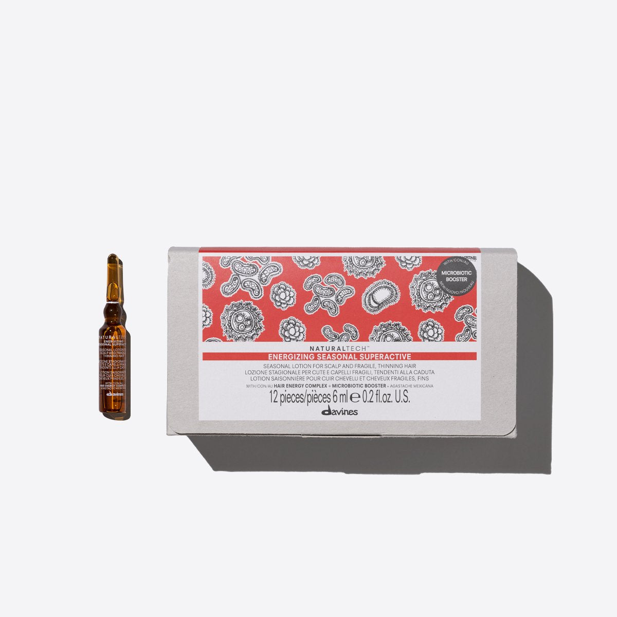 ENERGIZING Seasonal Superactive Tratamiento estacional para el cuero cabelludo y el cabello frágil y que tiende a la caída. 6 ml Davines