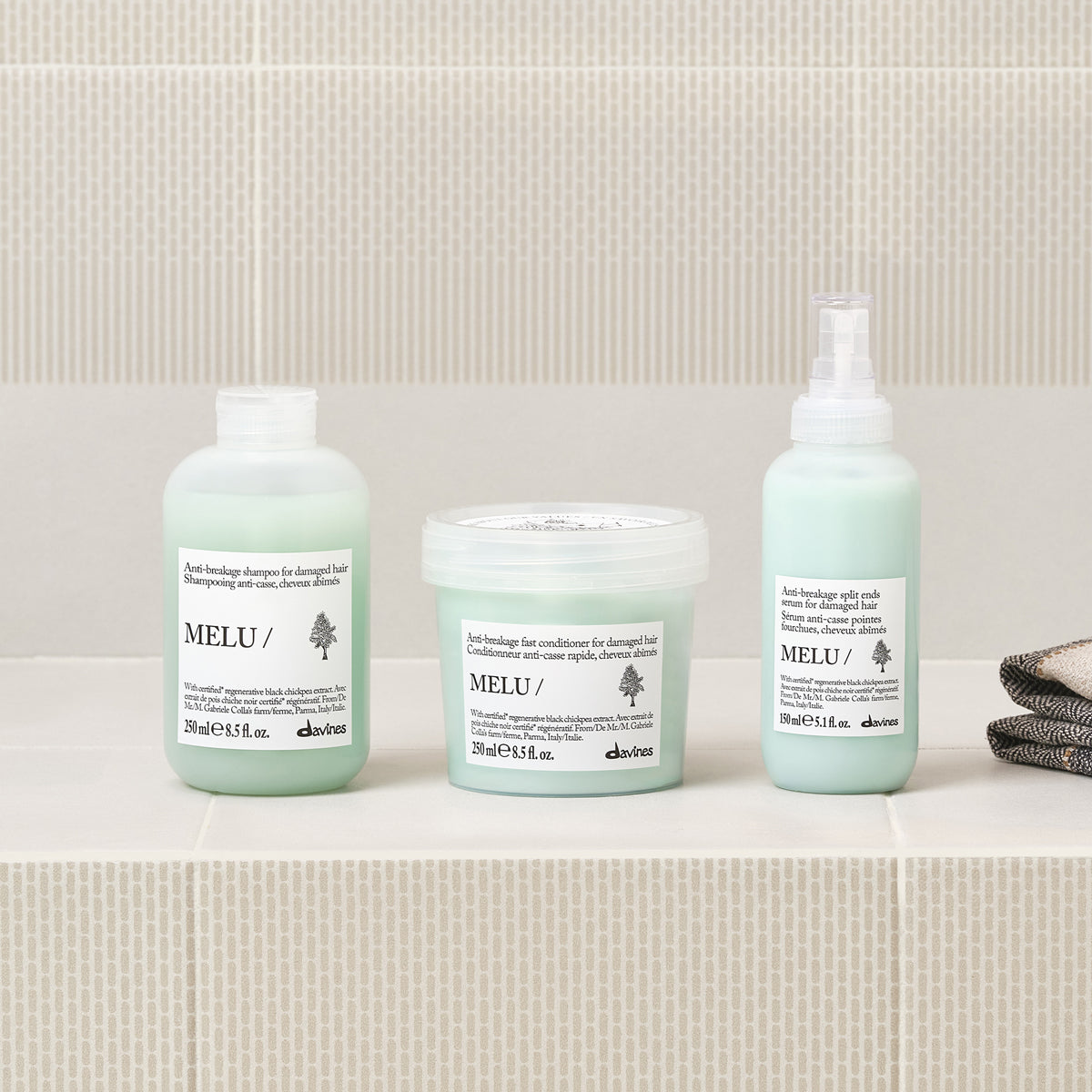 
Davines ES International MELU Conditioner - Acondicionador anti-rotura de acción rápida para cabello dañado
