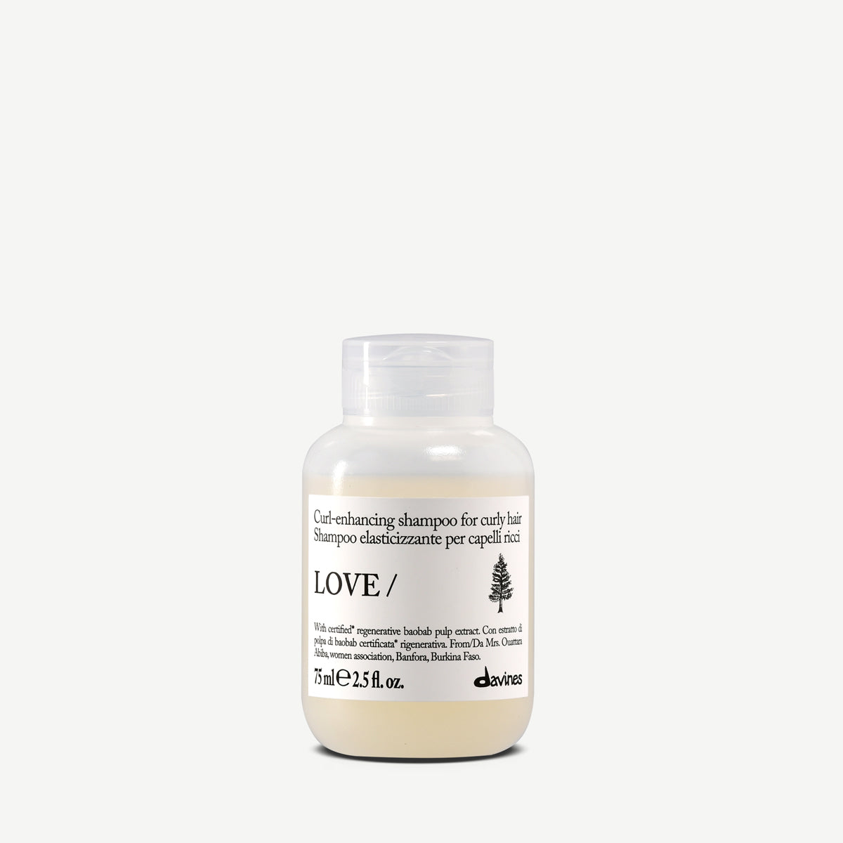 
Davines ES International LOVE CURL Shampoo - Champú potenciador de rizos para cabello rizado y ondulado