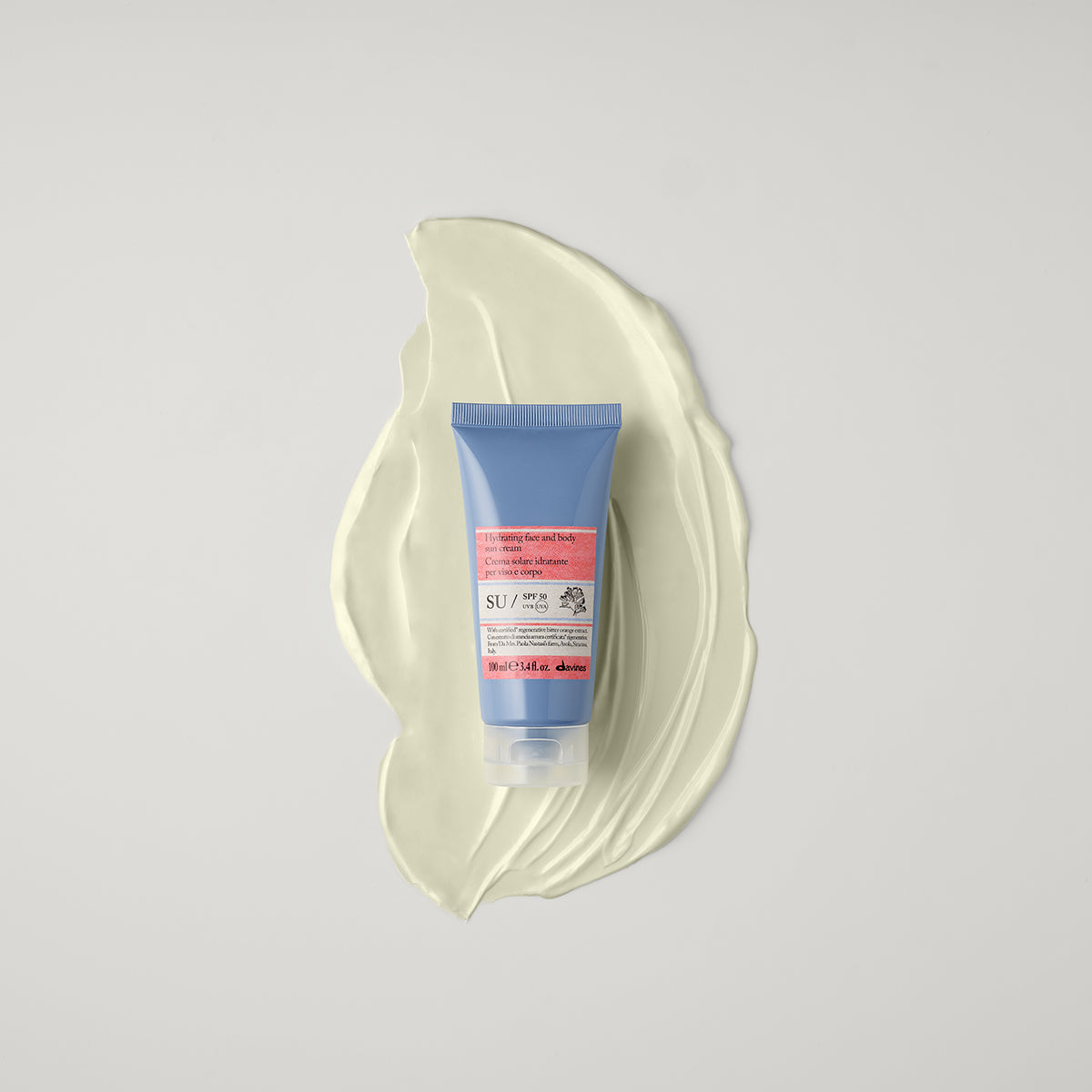 
Davines ES International SU SPF50 - Crema solar hidratante SPF 50 para rostro y cuerpo