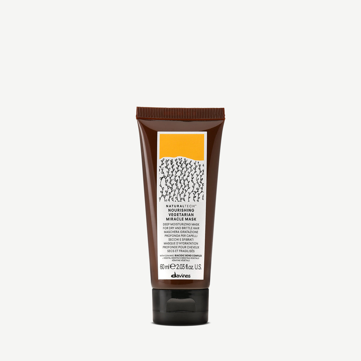 
Davines ES International NOURISHING Vegetarian Miracle Mask - Mascarilla extra hidratante y nutritiva para cabello quebradizo y rebelde