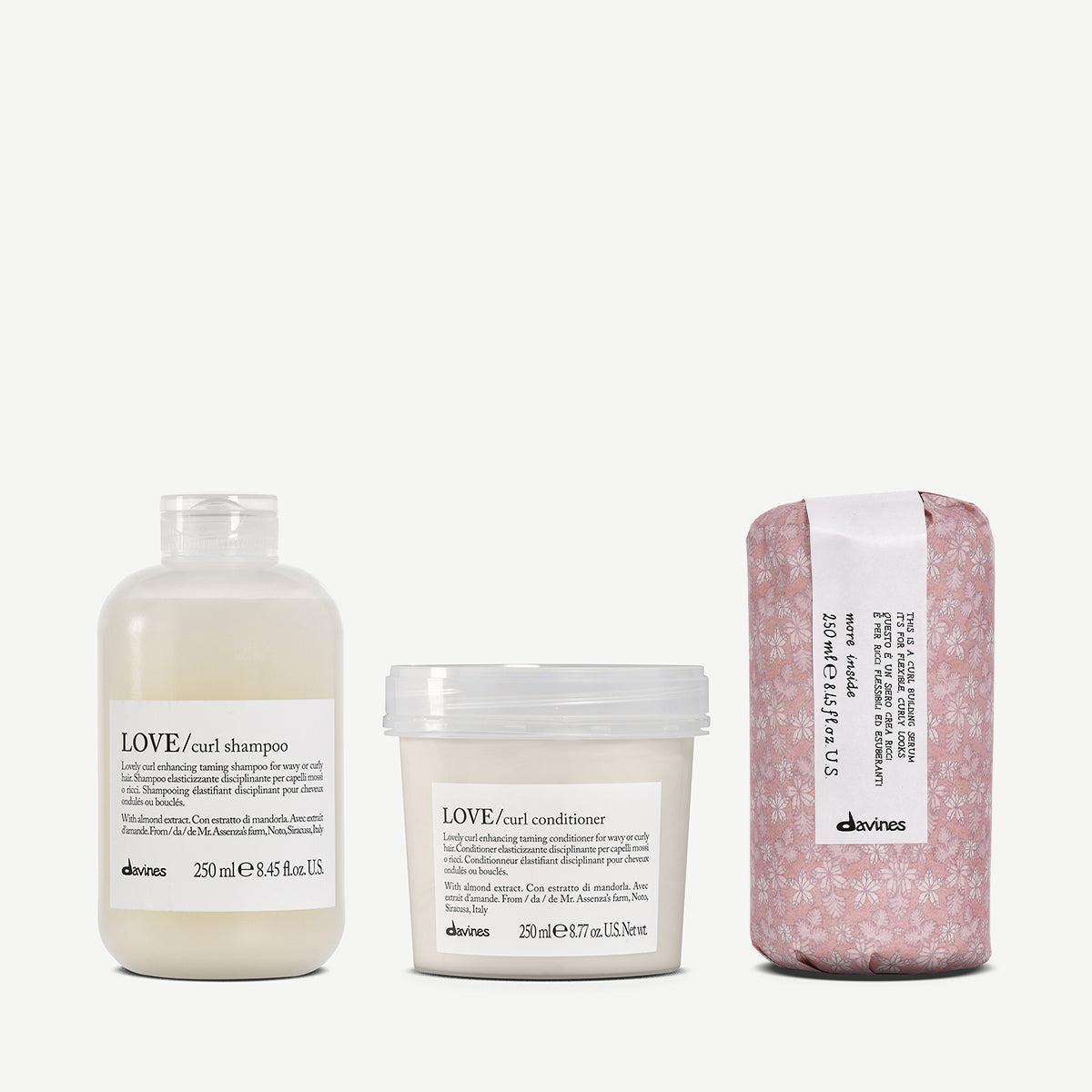 Kit de cuidados para rizos 1  3 pz.Davines
