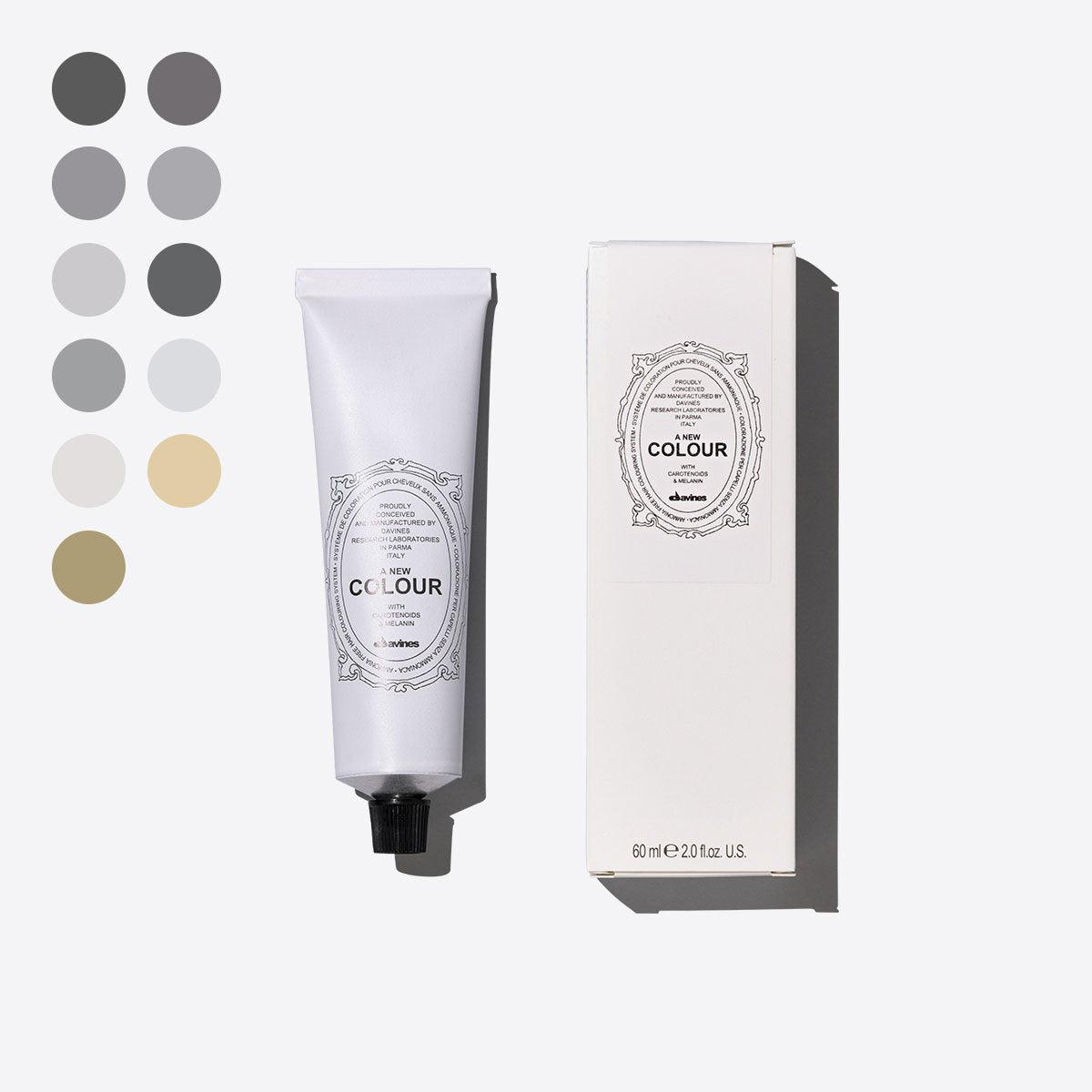 Ash <span>Tinte permanente en crema sin amoníaco, con carotenoides y melanina que aportan una fuerte acción antioxidante. Ideal para cubrir las canas por completo, aclarar el cabello hasta tres tonos, oscurecer y cambiar los reflejos.</span> 0 pz.  Davines
