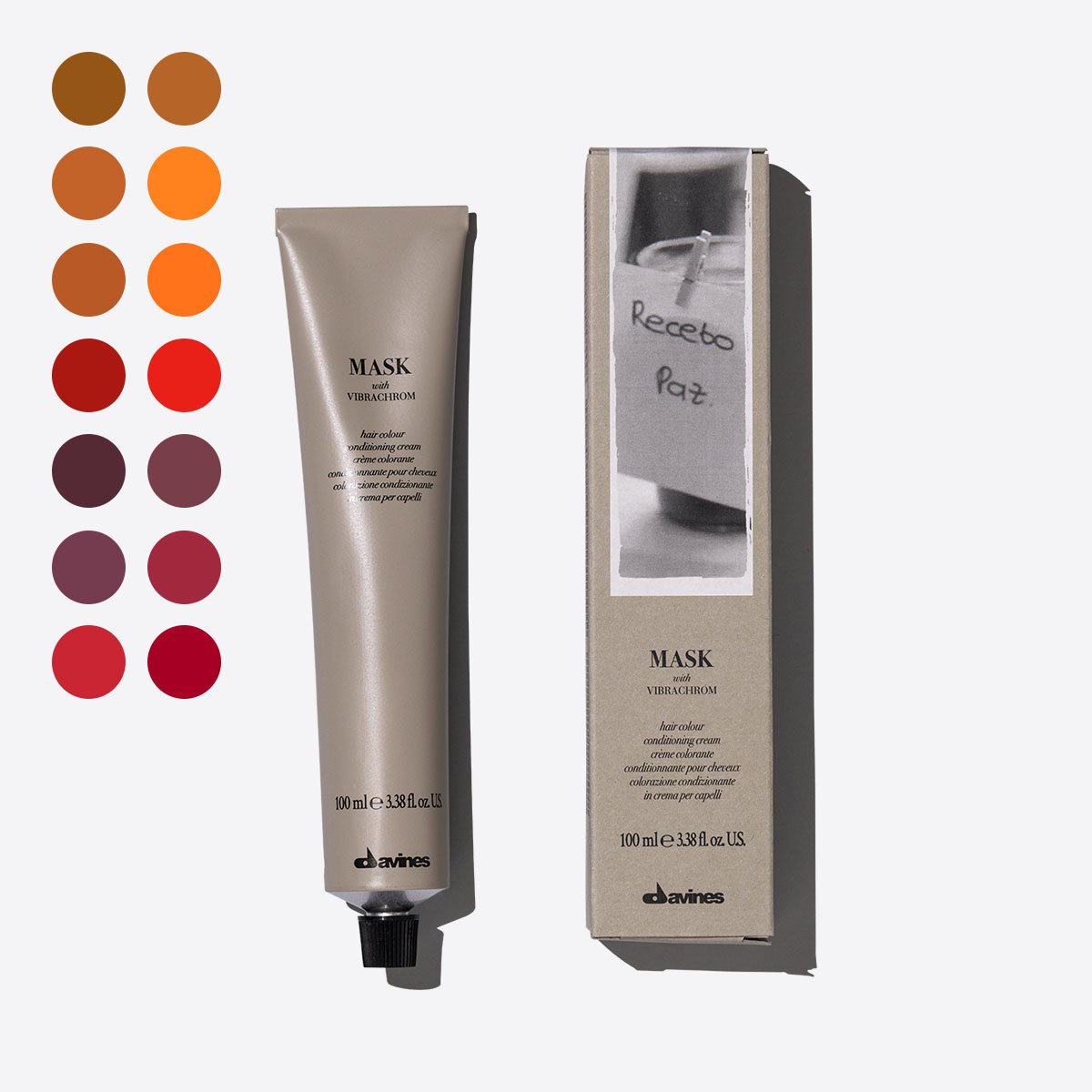 Warm Reds <span>Tinte permanente en crema con amoníaco y tecnología Vibrachrom que ofrece un gran poder acondicionador, un color con un brillo extraordinario y una larga duración.</span> 0 pz.  Davines
